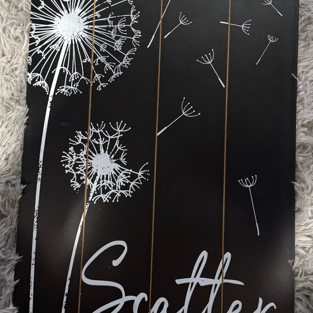 Black and White Dandelion Wall Art